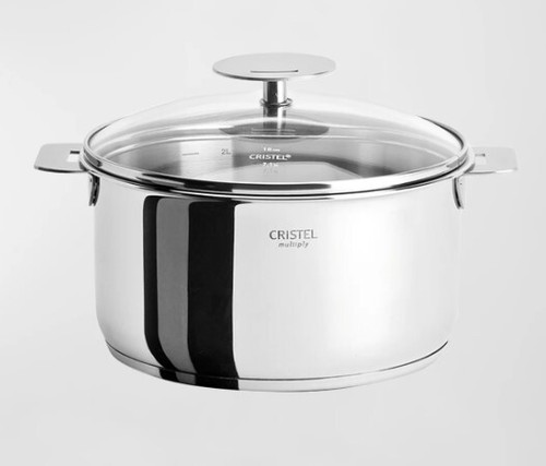 Casteline saucepan with domed - with,
